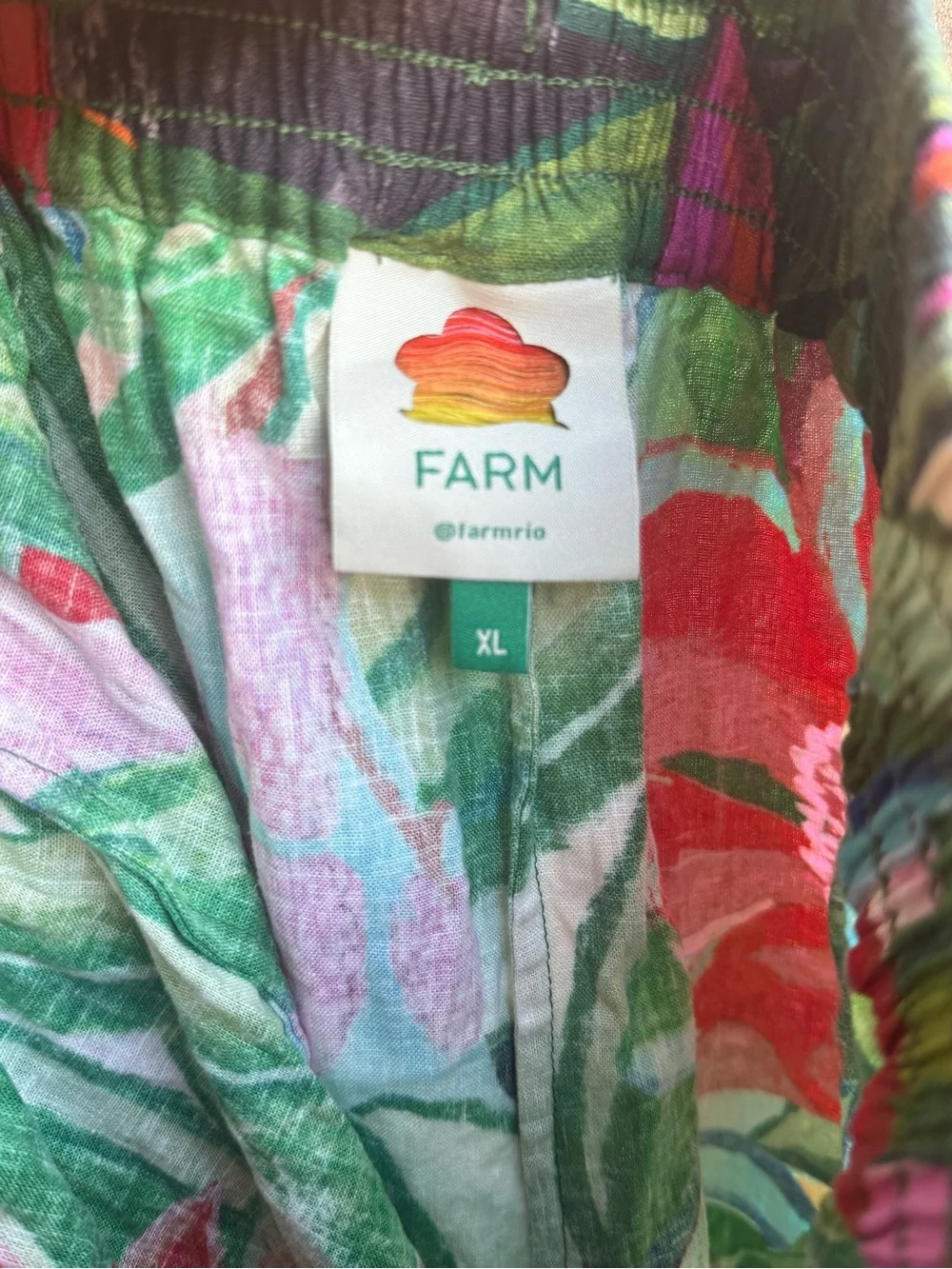 FARM RIO Jardín de Reve Floral-Print Pants XL NWOT - Picture 6 of 16